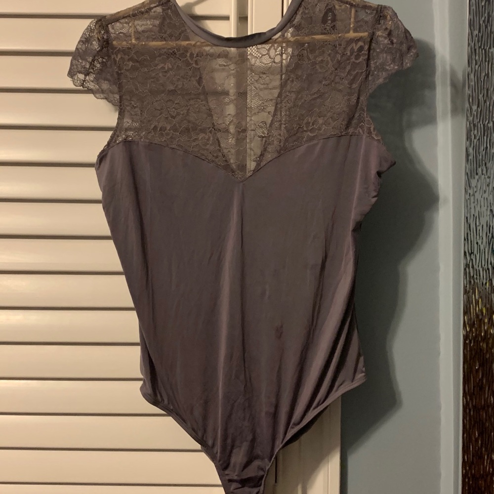 Lace top bodysuit